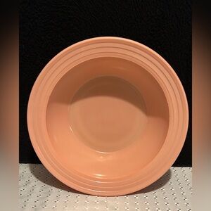 Vintage 1950's Hazel Atlas Serving Bowl Moderntone Platonite Pink 8 3/4"